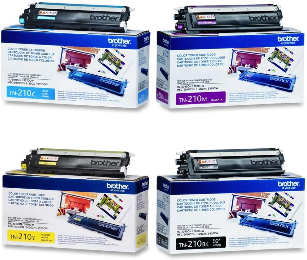 Brother TN210 CMYK Toner Set BK/C/M/Y