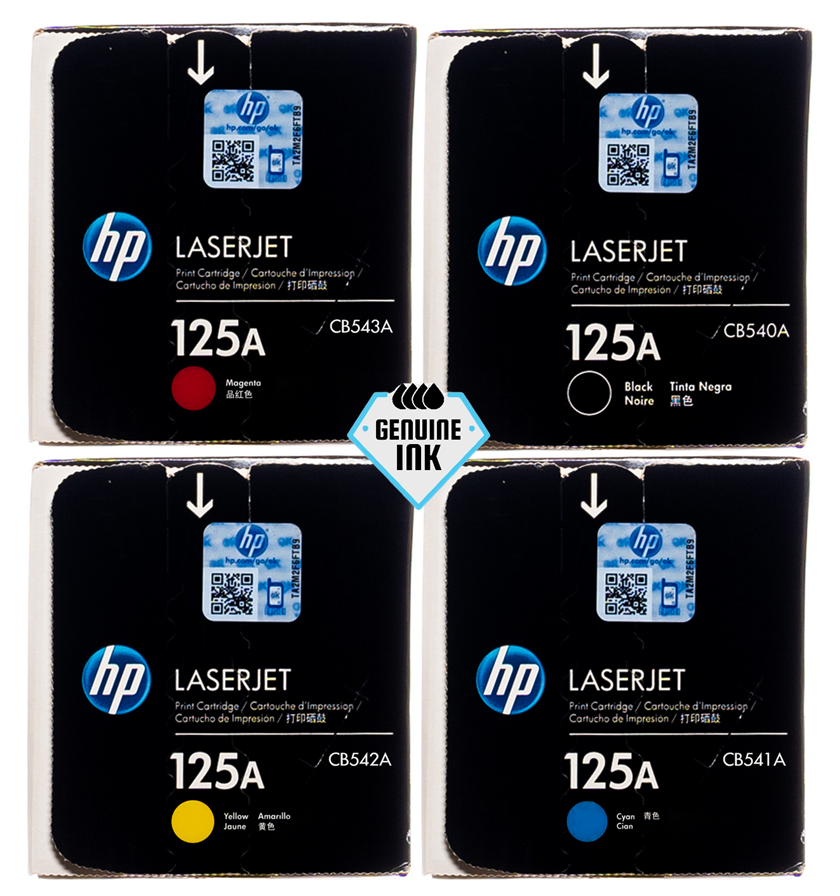 Hp 125A CMYK Toner Set BK/C/M/Y