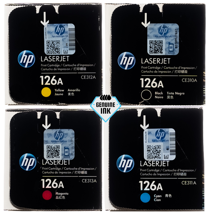Hp 126A CMYK Toner Set BK/C/M/Y