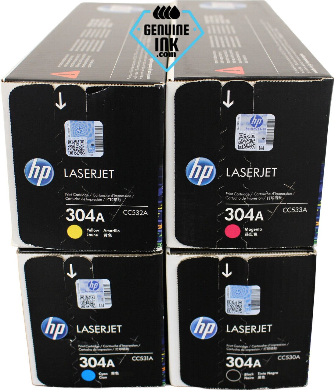 Hp 304A CMYK Toner Set BK/C/M/Y