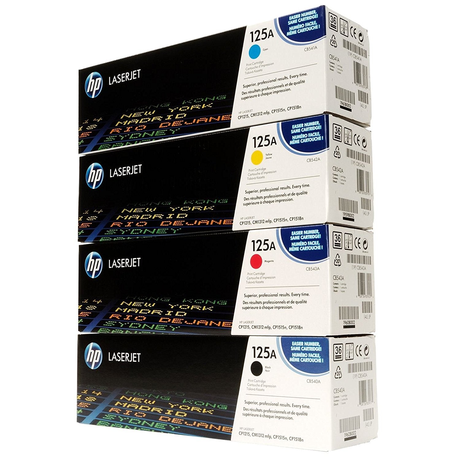 Hp 125A CMYK Toner Set BK/C/M/Y