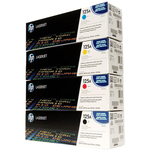 Hp 125A CMYK Toner Set BK/C/M/Y