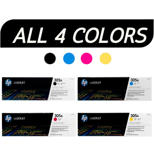 Hp 305A CMYK Toner Set BK/C/M/Y