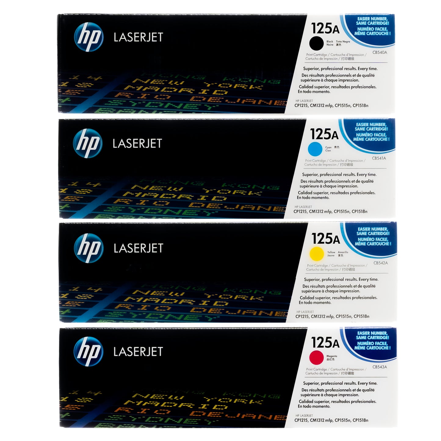 Hp 125A CMYK Toner Set BK/C/M/Y