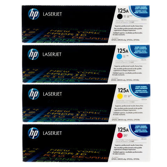 Hp 125A CMYK Toner Set BK/C/M/Y