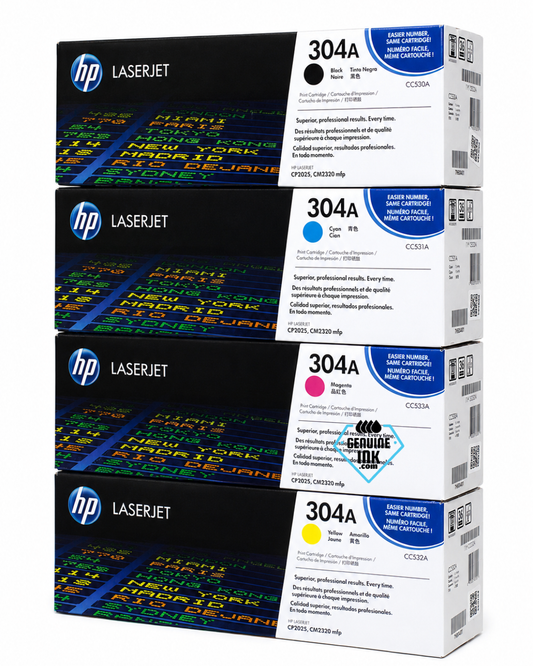 Hp 304A CMYK Toner Set BK/C/M/Y