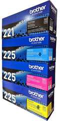 Brother TN225 CMYK Toner Set BK/C/M/Y