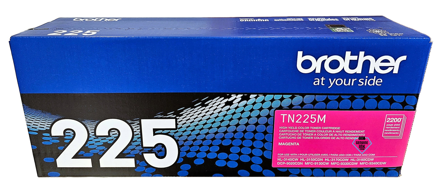Brother TN225 CMYK Toner Set BK/C/M/Y