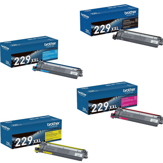 Brother TN229XXL CMYK Toner Set BK/C/M/Y