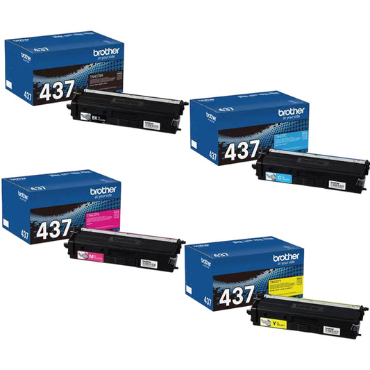 Brother TN437 CMYK Toner Set BK/C/M/Y