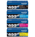 Brother TN433 CMYK Toner Set BK/C/M/Y
