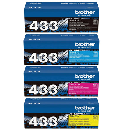 Brother TN433 CMYK Toner Set BK/C/M/Y