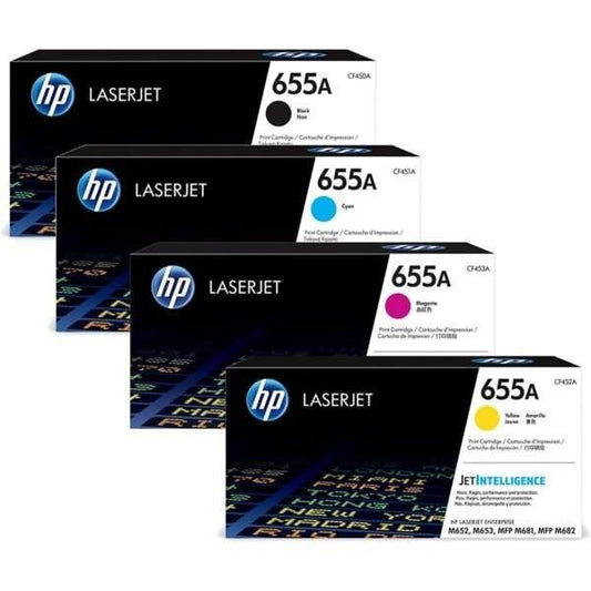 Hp 655A CMYK Toner Set BK/C/M/Y