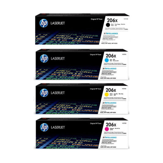 Hp 206X CMYK Toner Set BK/C/M/Y