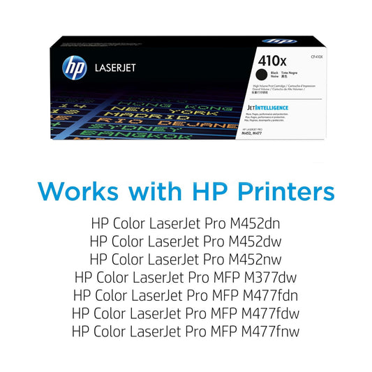 Hp 410X CMYK Toner Set BK/C/M/Y