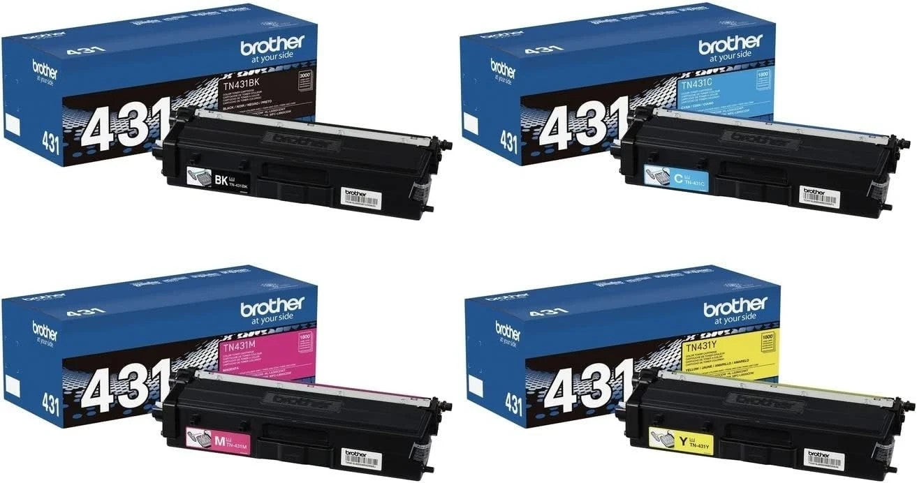 Brother TN431 CMYK Toner Set BK/C/M/Y