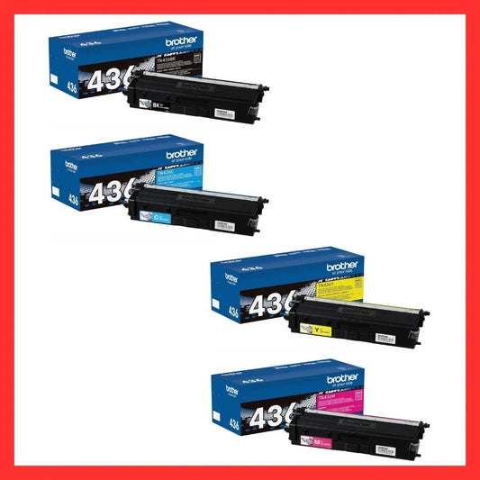 Brother TN436 CMYK Toner Set BK/C/M/Y