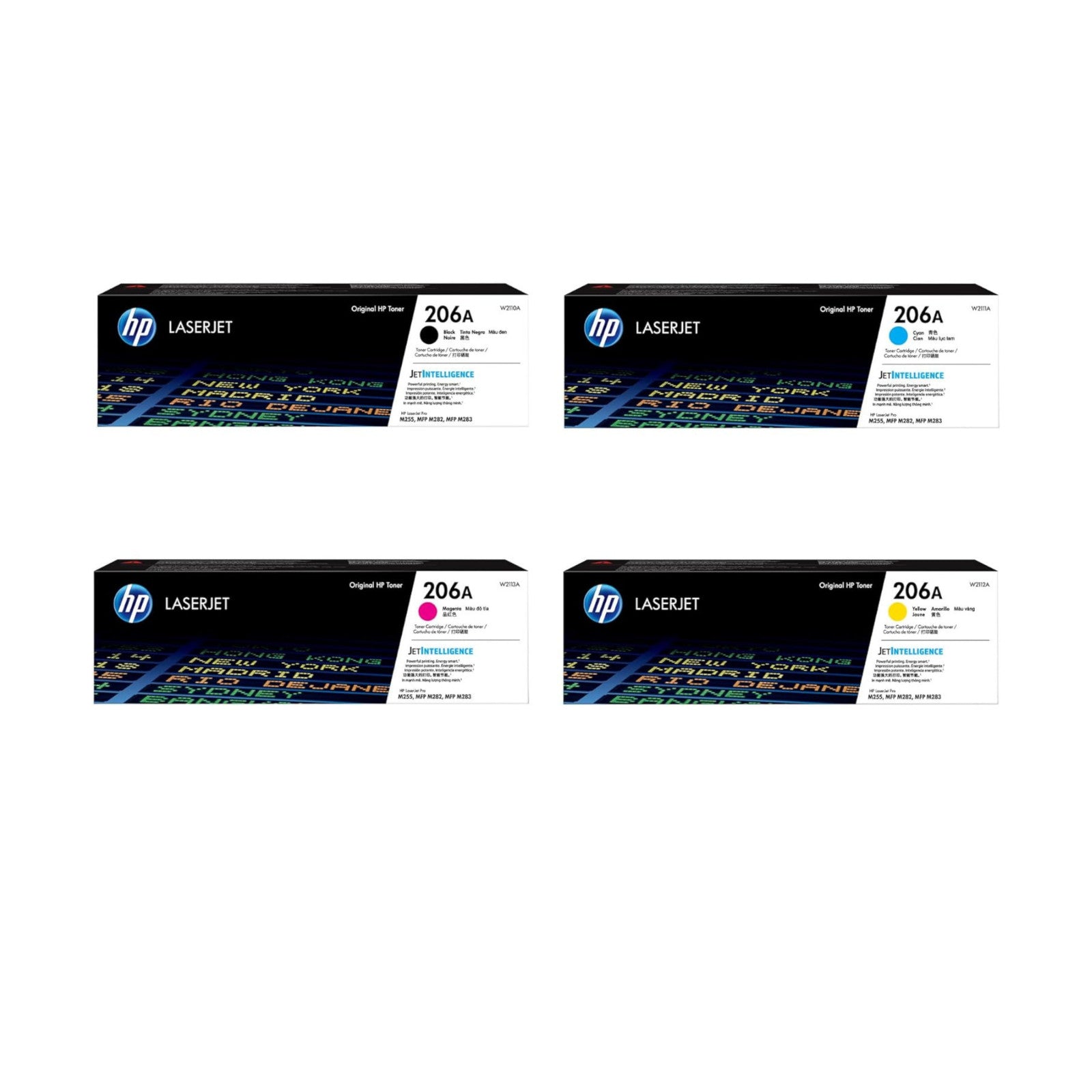 Hp 206A CMYK Toner Set BK/C/M/Y