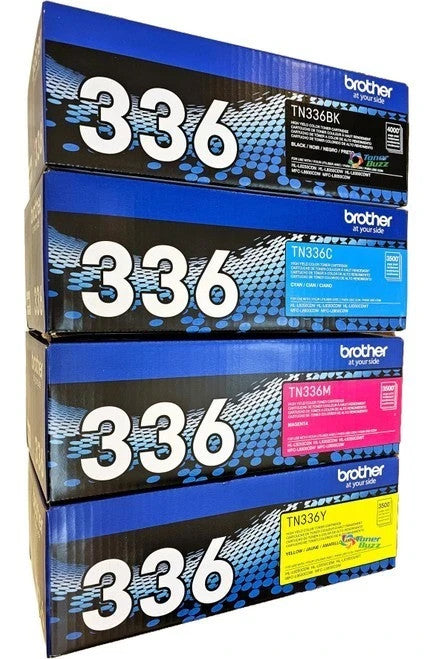 Brother TN336 CMYK Toner Set BK/C/M/Y