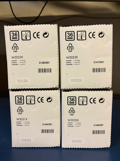 Hp 414X CMYK Toner Set BK/C/M/Y