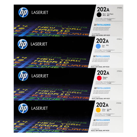 Hp 202A CMYK Toner Set BK/C/M/Y