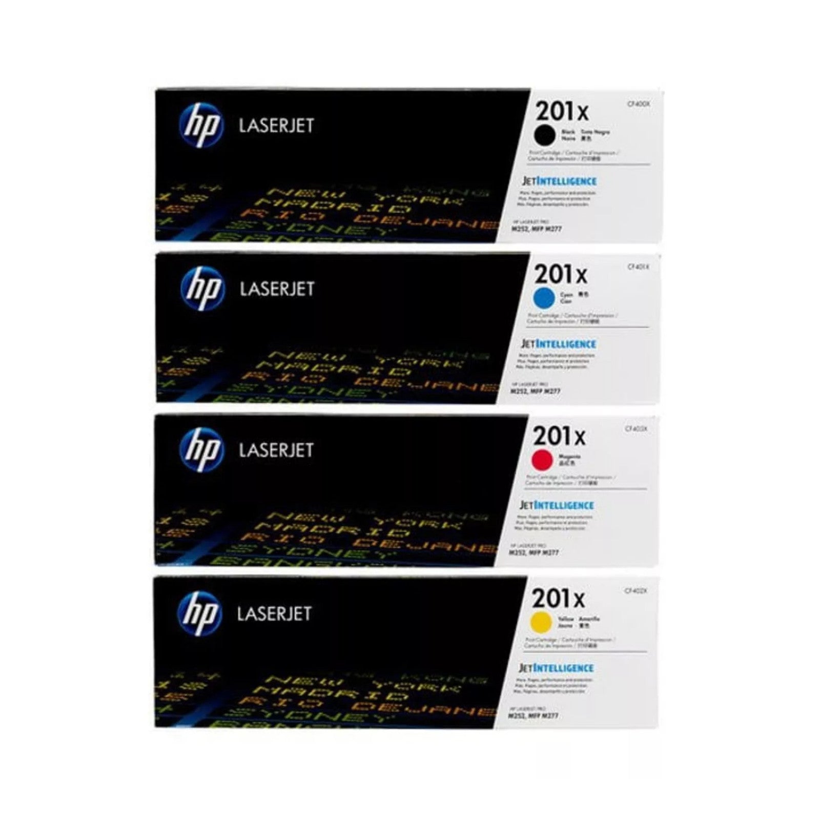 Hp 201X CMYK Toner Set BK/C/M/Y
