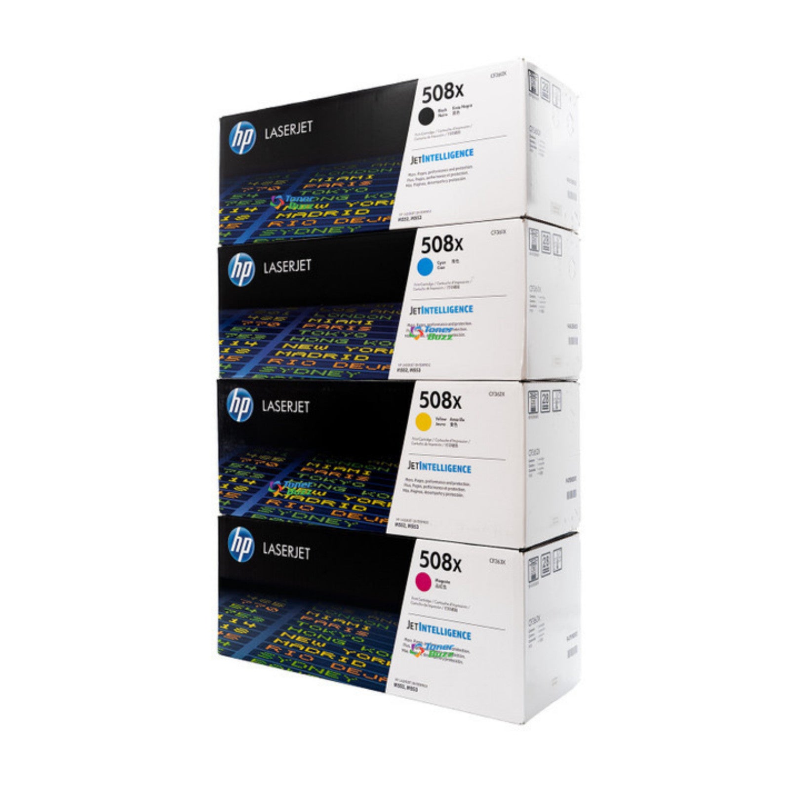 Hp 508X CMYK Toner Set BK/C/M/Y